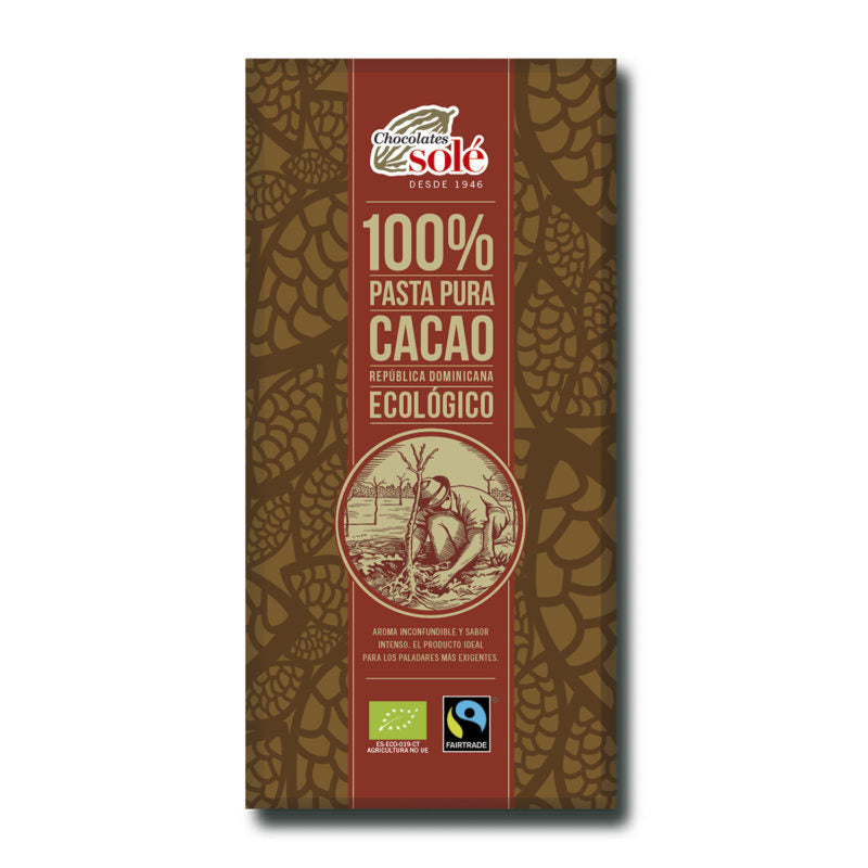 100% Lífrænt súkkulaði frá Sóle, 100 gr