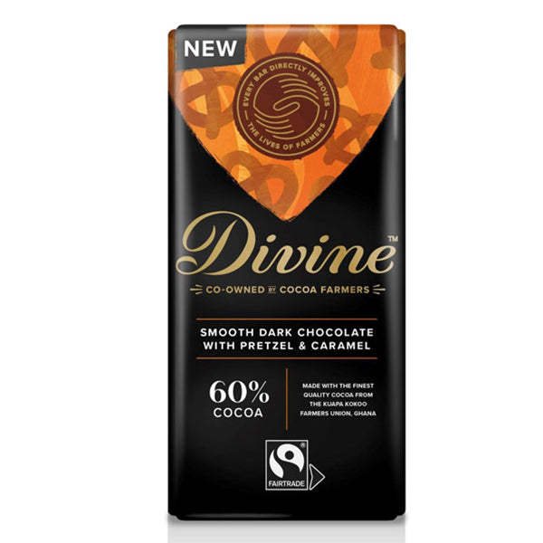 Divine 60% með pretzel og karamellu